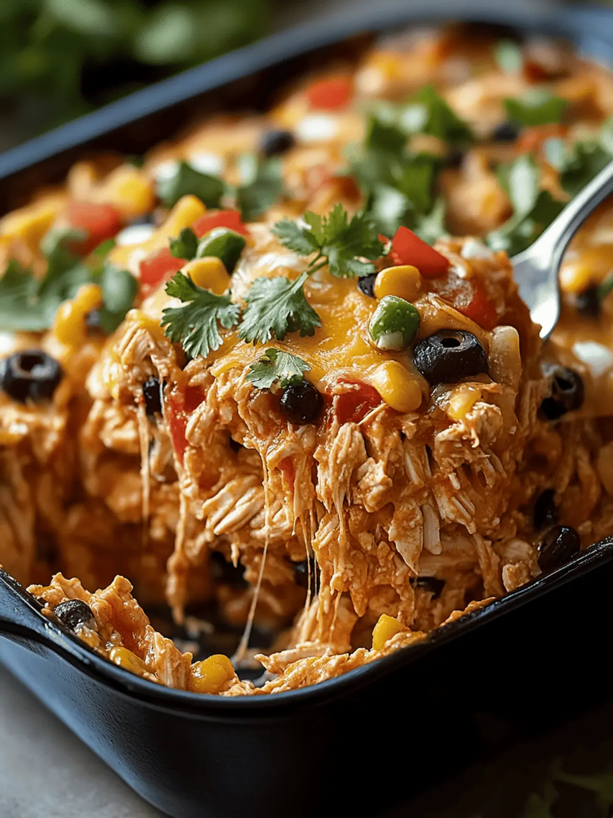 Chicken Burrito Casserole Bake