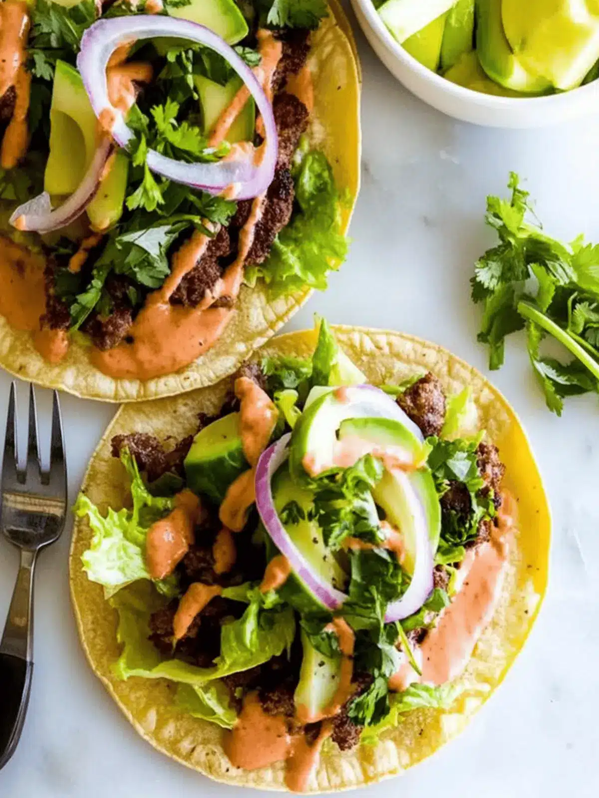 Smashed Burger Tacos