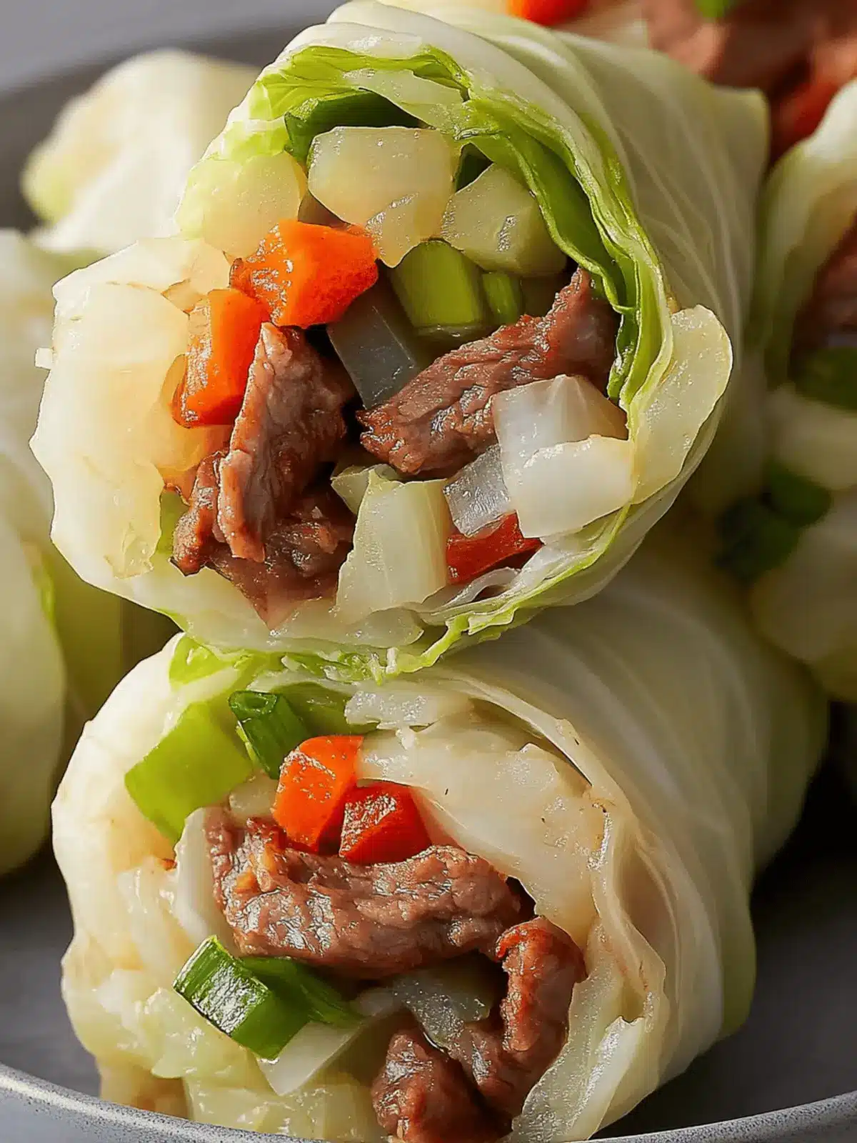 Philly Cheesesteak Cabbage Wraps