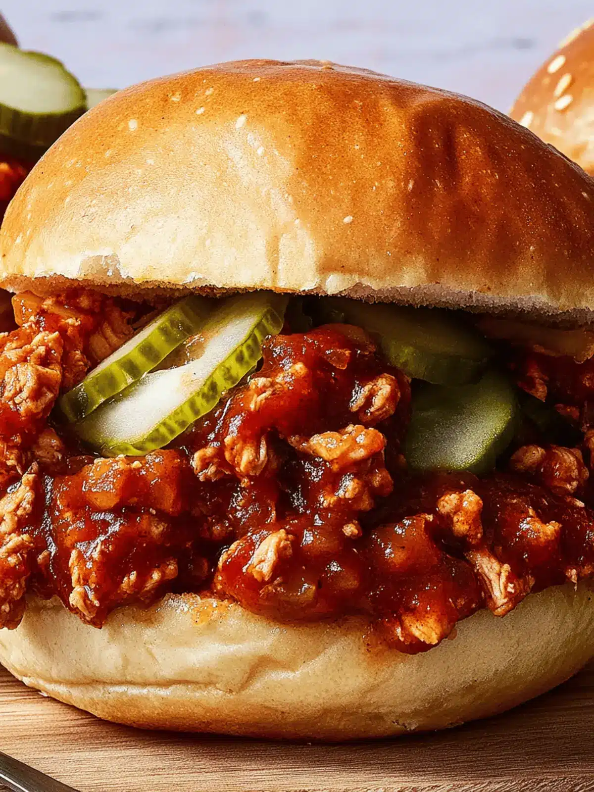 BBQ Chicken Sloppy Joes