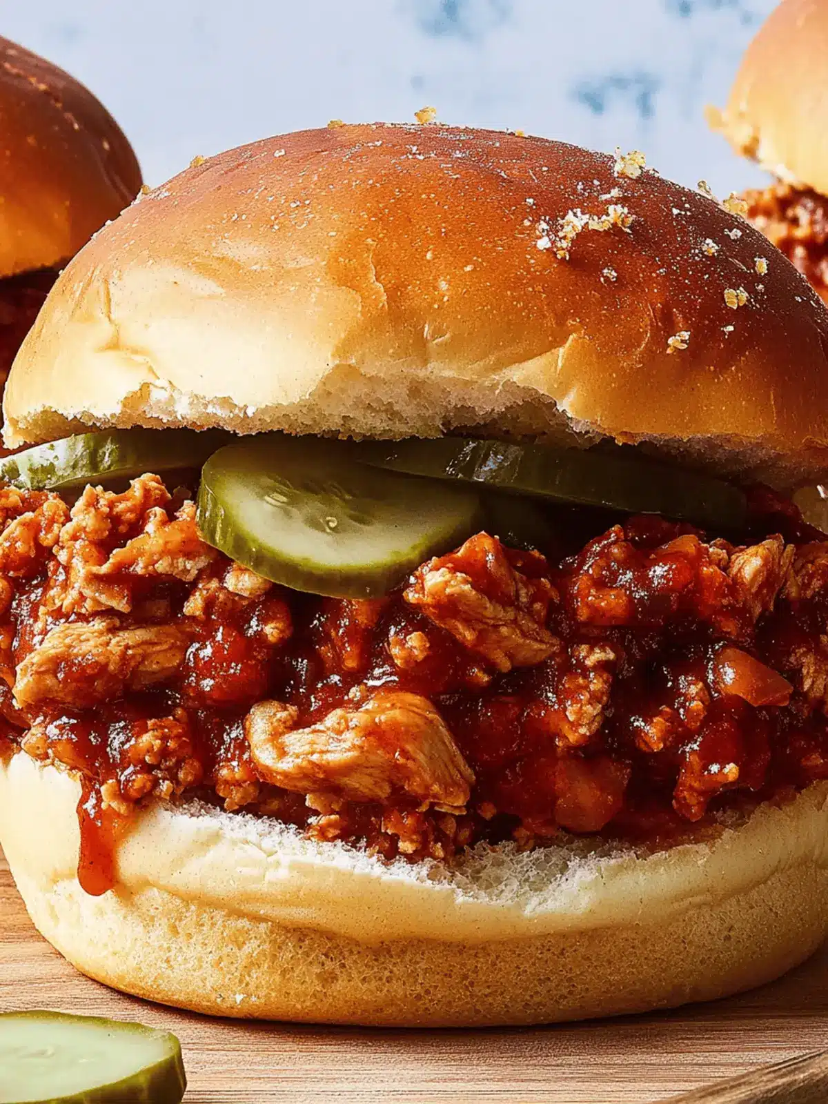BBQ Chicken Sloppy Joes