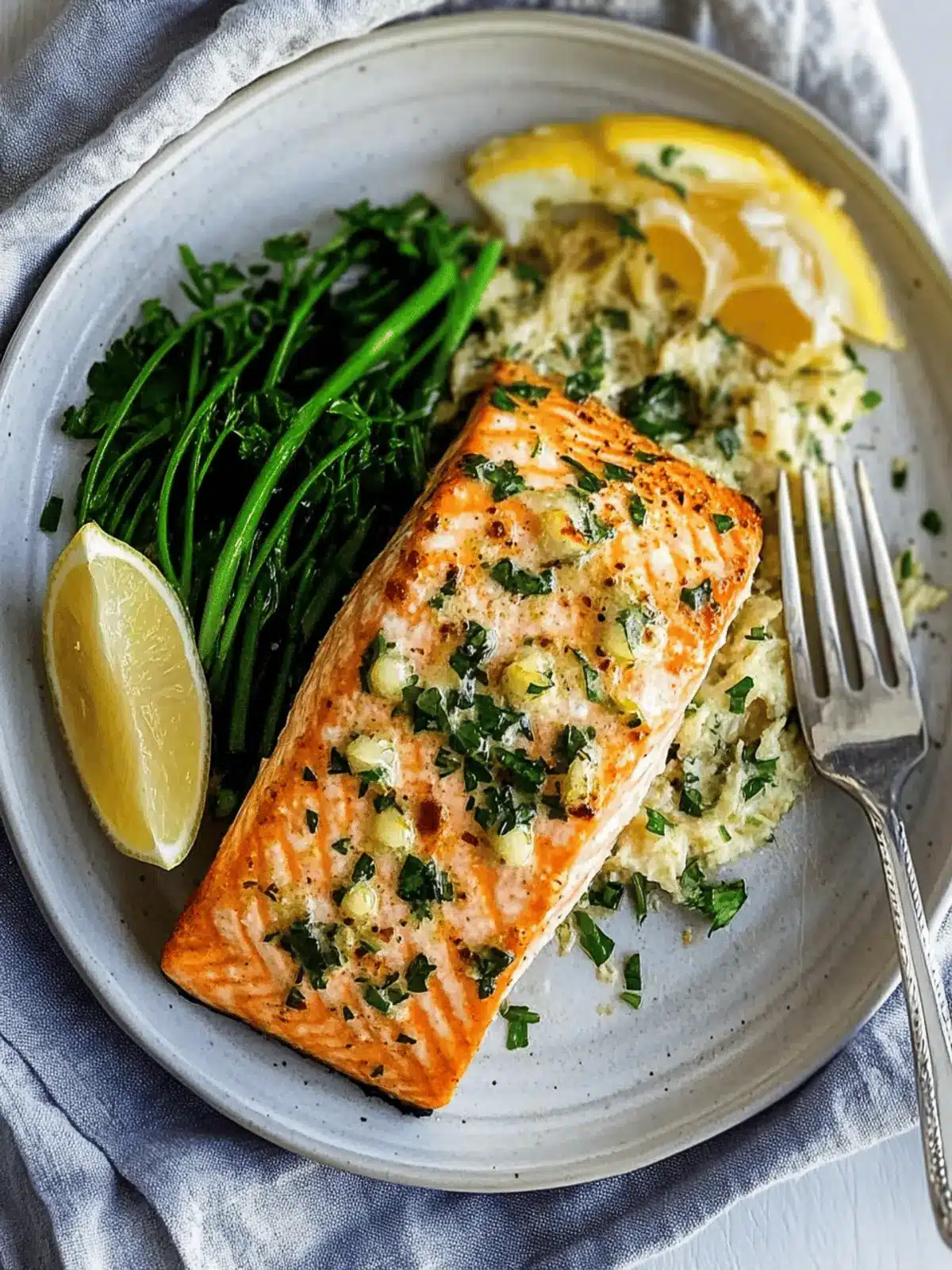 Garlic butter Air Fryer Salmon