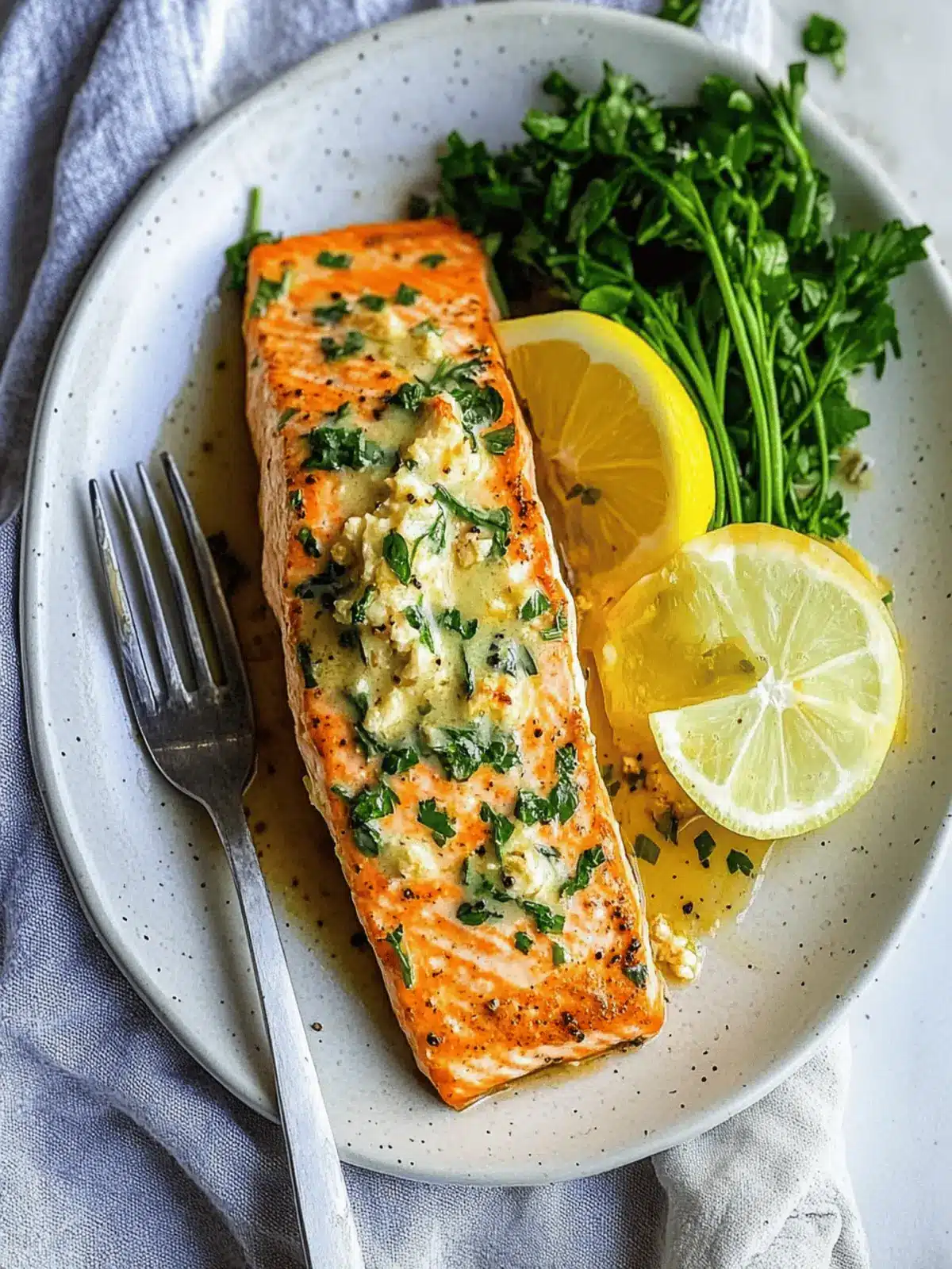 Garlic butter Air Fryer Salmon