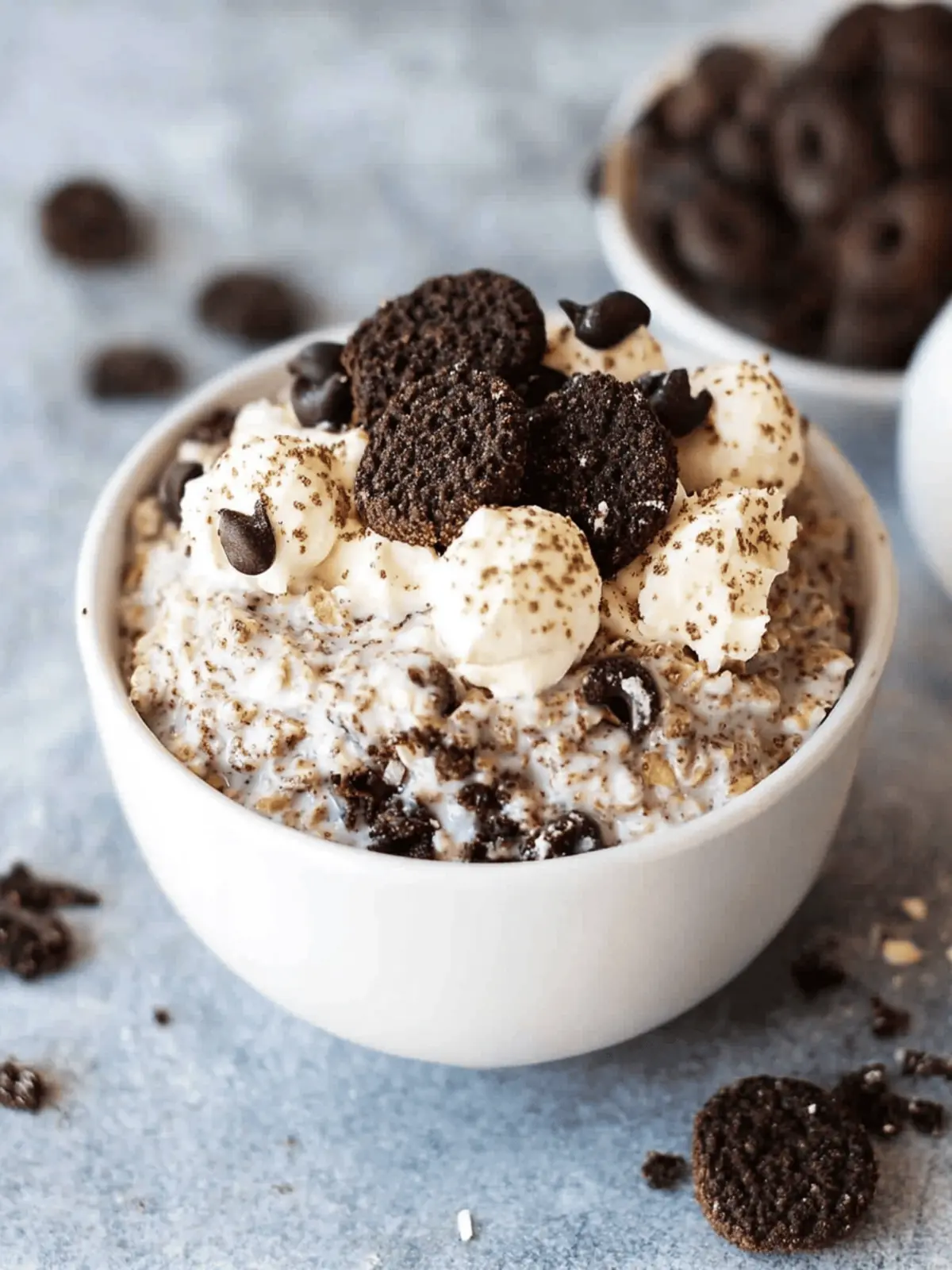 Cookies and Cream Overnight Oats