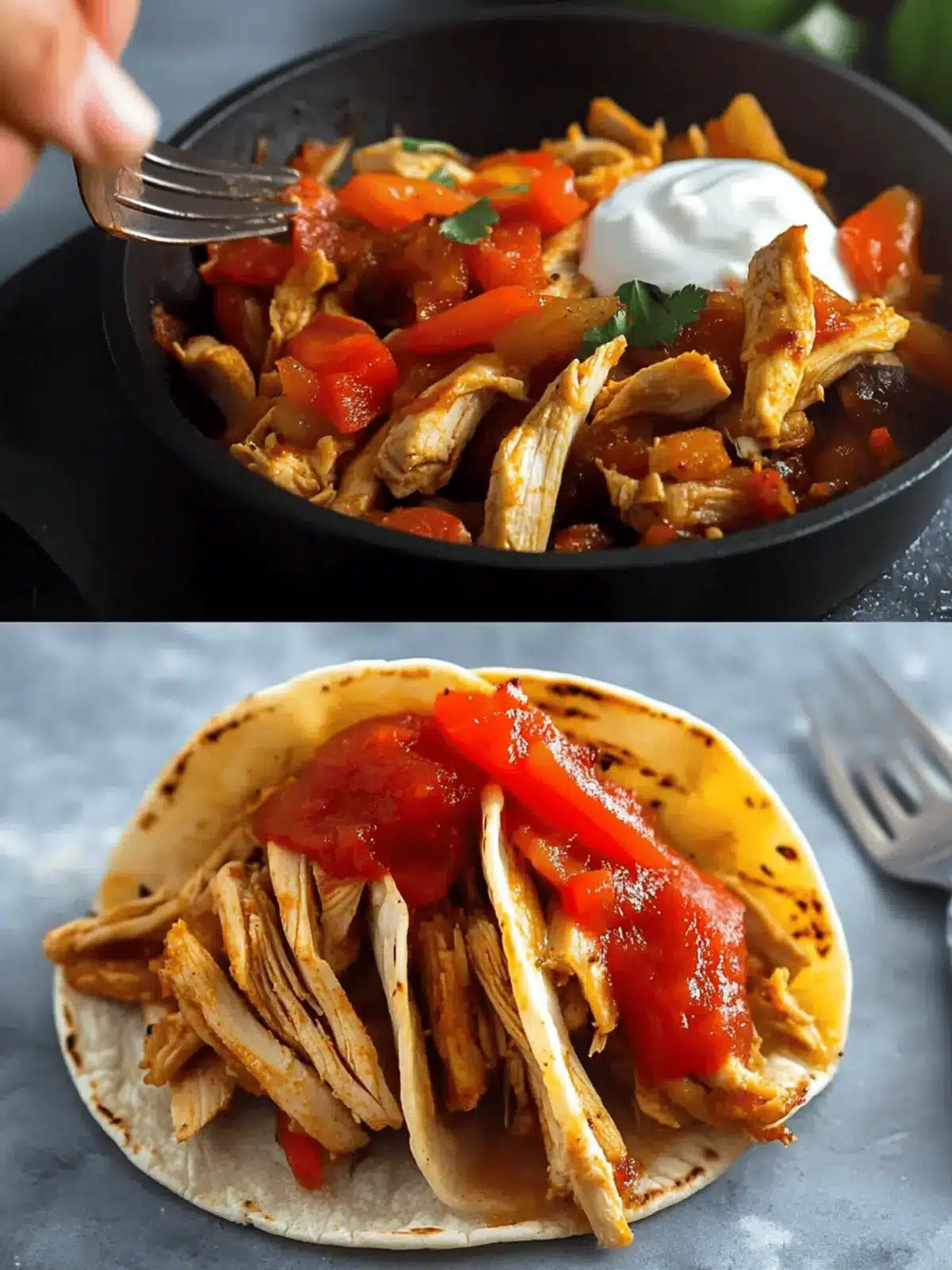 Skillet Chicken Fajitas with Rotisserie Chicken