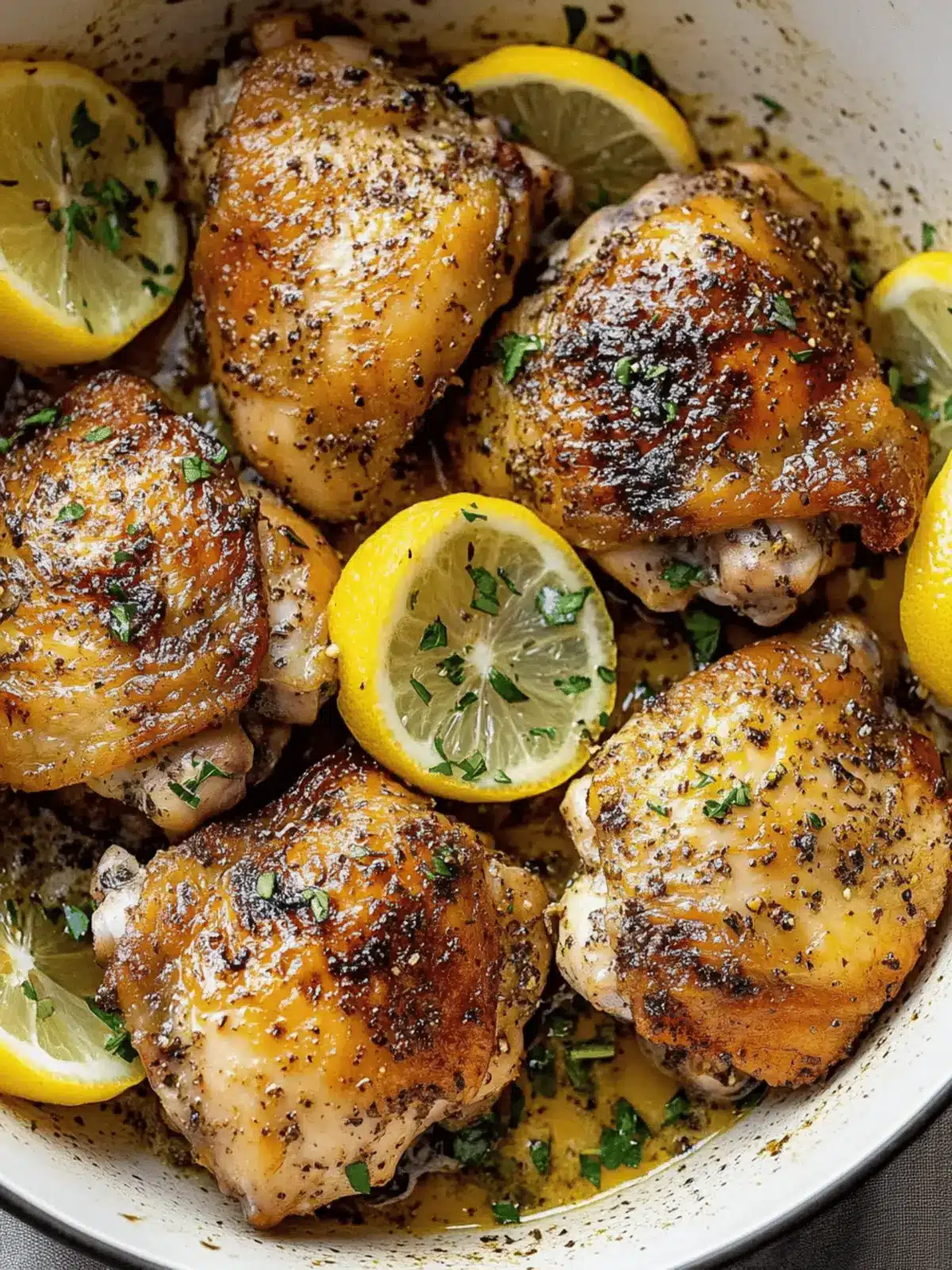 Lemon pepper chicken thighs
