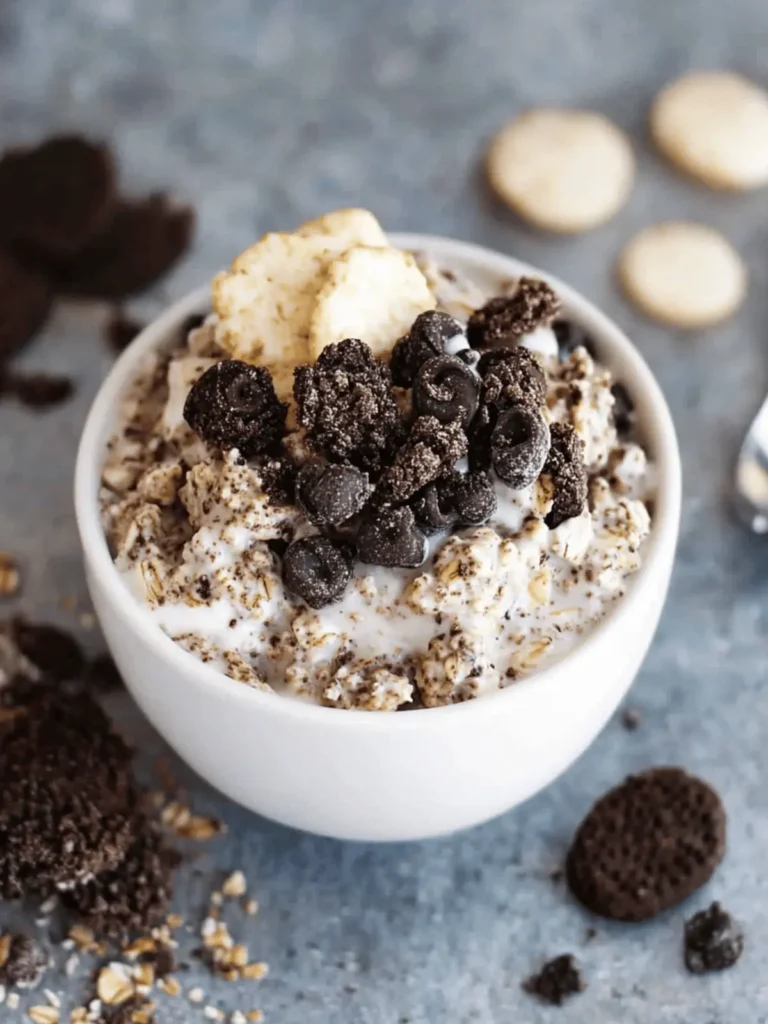 Cookies and Cream Overnight Oats