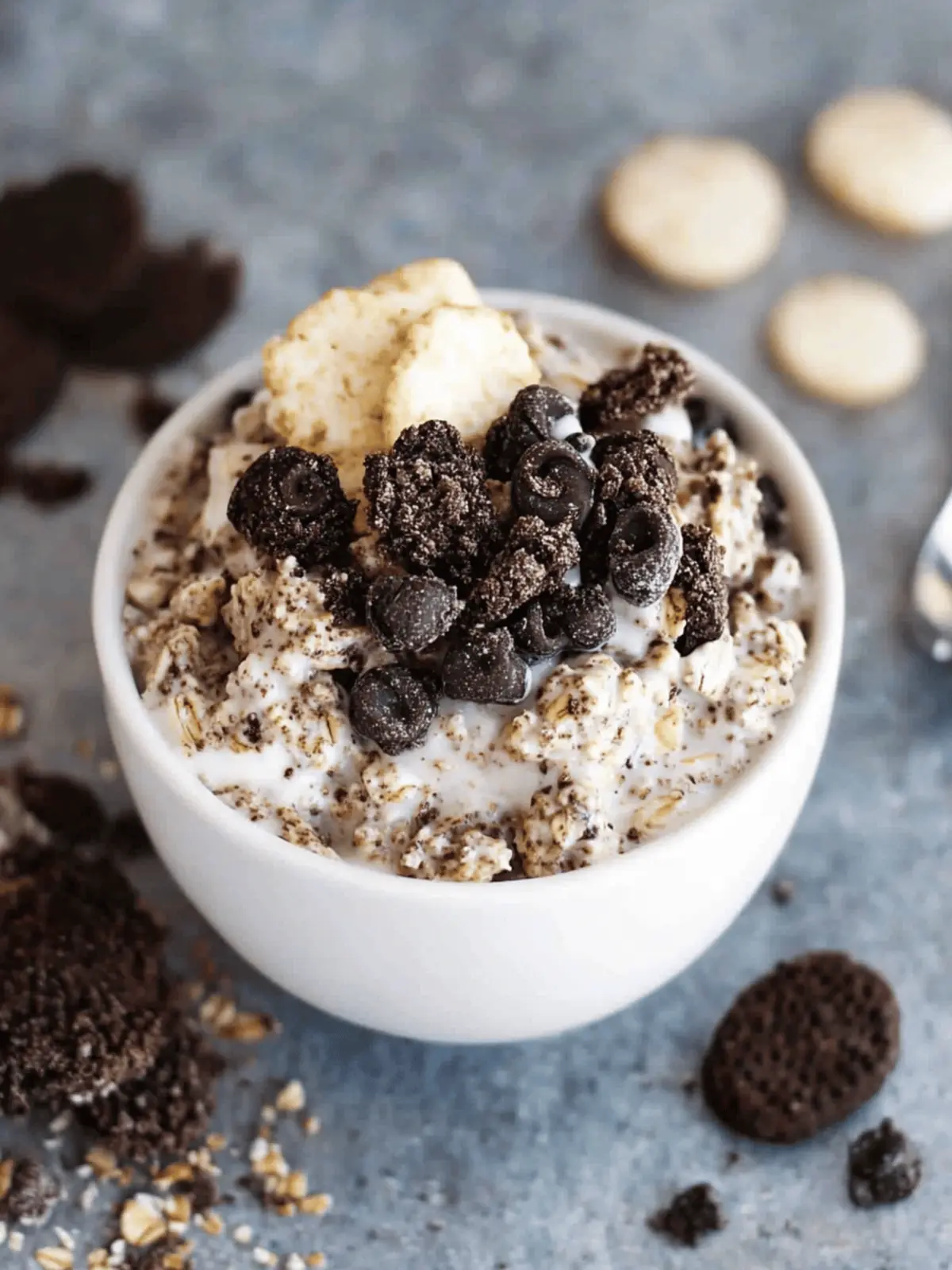 Cookies and Cream Overnight Oats