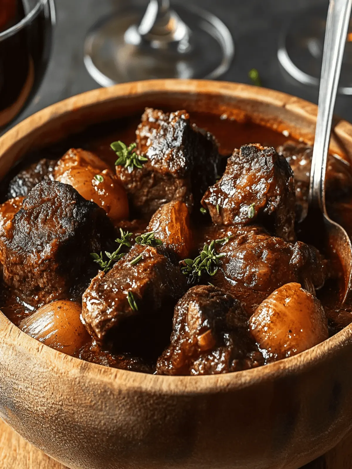 Red Wine Braised Beef Bourguignon