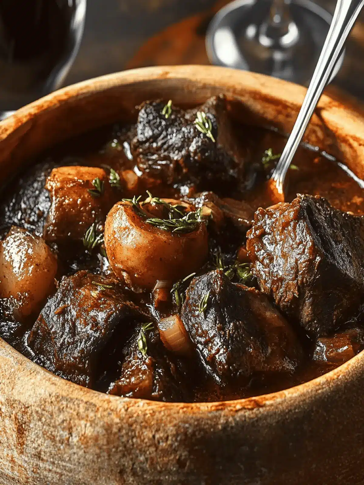 Red Wine Braised Beef Bourguignon